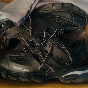 Balenciaga track led sneakers, size 9.5 , black.—$800. Used like new for 2months